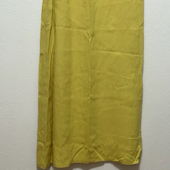 Double D Ranch Yellow Linen Blend Sleeveless Tank Maxi Dress Womens Size M -Slit - Picture 3 of 14